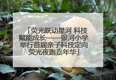 荧光跃动星河 科技赋能成长——银河小学举行首届亲子科技定向荧光夜跑嘉年华