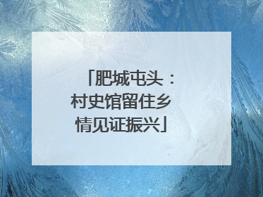 肥城屯头：村史馆留住乡情见证振兴