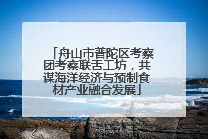 舟山市普陀区考察团考察联舌工坊，共谋海洋经济与预制食材产业融合发展