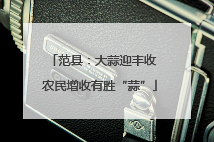 范县：大蒜迎丰收 农民增收有胜“蒜”
