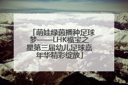 萌娃绿茵播种足球梦——LHK福宝之星第三届幼儿足球嘉年华精彩绽放