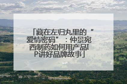 藏在左归丸里的“爱情密码”：仲景宛西制药如何用产品IP讲好品牌故事
