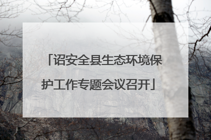 诏安全县生态环境保护工作专题会议召开