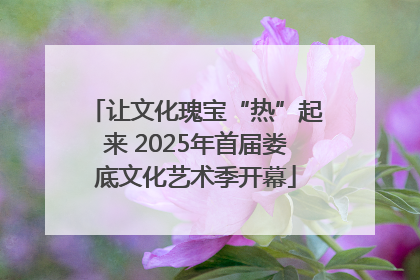让文化瑰宝“热”起来 2025年首届娄底文化艺术季开幕