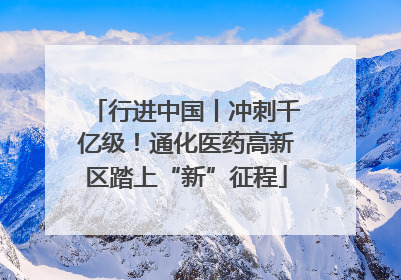 行进中国丨冲刺千亿级！通化医药高新区踏上“新”征程