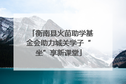 衡南县火苗助学基金会助力城关学子“坐”享新课堂