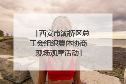 西安市灞桥区总工会组织集体协商现场观摩活动
