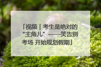 视频｜考生是绝对的“主角儿”——笑告别考场 开始规划假期
