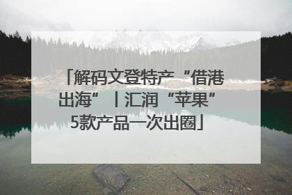 解码文登特产“借港出海”丨汇润“苹果”5款产品一次出圈