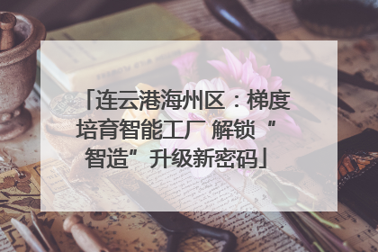 连云港海州区：梯度培育智能工厂 解锁“智造”升级新密码