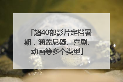 超40部影片定档暑期，涵盖悬疑、喜剧、动画等多个类型