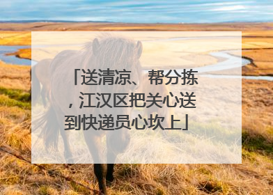 送清凉、帮分拣，江汉区把关心送到快递员心坎上