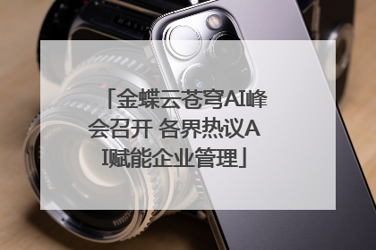 金蝶云苍穹AI峰会召开 各界热议AI赋能企业管理