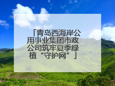 青岛西海岸公用事业集团市政公司筑牢夏季绿植“守护网”