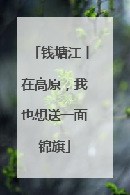 钱塘江丨在高原，我也想送一面锦旗