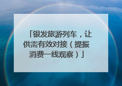银发旅游列车，让供需有效对接（提振消费一线观察）