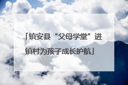 镇安县“父母学堂”进镇村为孩子成长护航