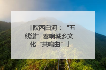 陕西白河：“五线谱”奏响城乡文化“共鸣曲”