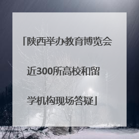 陕西举办教育博览会 近300所高校和留学机构现场答疑