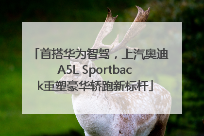 首搭华为智驾，上汽奥迪A5L Sportback重塑豪华轿跑新标杆