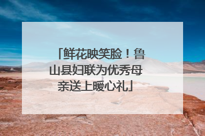 鲜花映笑脸！鲁山县妇联为优秀母亲送上暖心礼