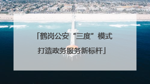 鹤岗公安“三度”模式 打造政务服务新标杆