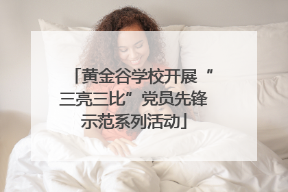 黄金谷学校开展“三亮三比”党员先锋示范系列活动