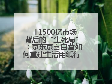 1500亿市场背后的“生死局”：京东京喜自营如何重建生活用纸行业信任？