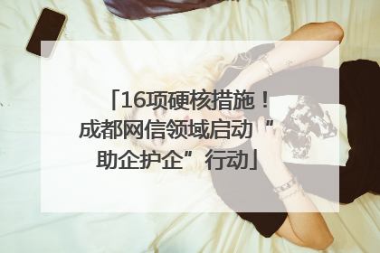 16项硬核措施！成都网信领域启动“助企护企”行动