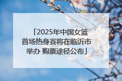 2025年中国女篮首场热身赛将在临沂市举办 购票途径公布