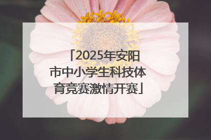 2025年安阳市中小学生科技体育竞赛激情开赛