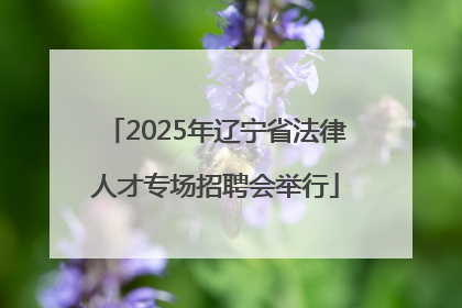 2025年辽宁省法律人才专场招聘会举行