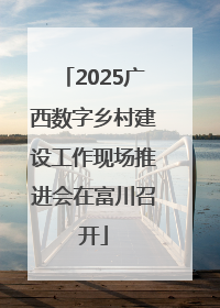 2025广西数字乡村建设工作现场推进会在富川召开