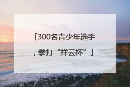 300名青少年选手，拳打“祥云杯”
