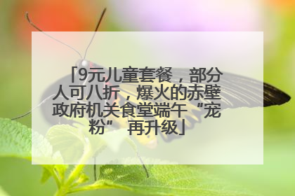 9元儿童套餐，部分人可八折，爆火的赤壁政府机关食堂端午“宠粉” 再升级