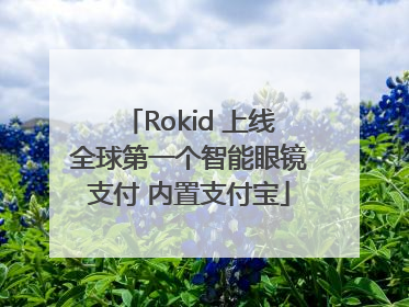 Rokid 上线全球第一个智能眼镜支付 内置支付宝
