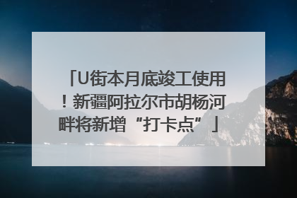 U街本月底竣工使用！新疆阿拉尔市胡杨河畔将新增“打卡点”